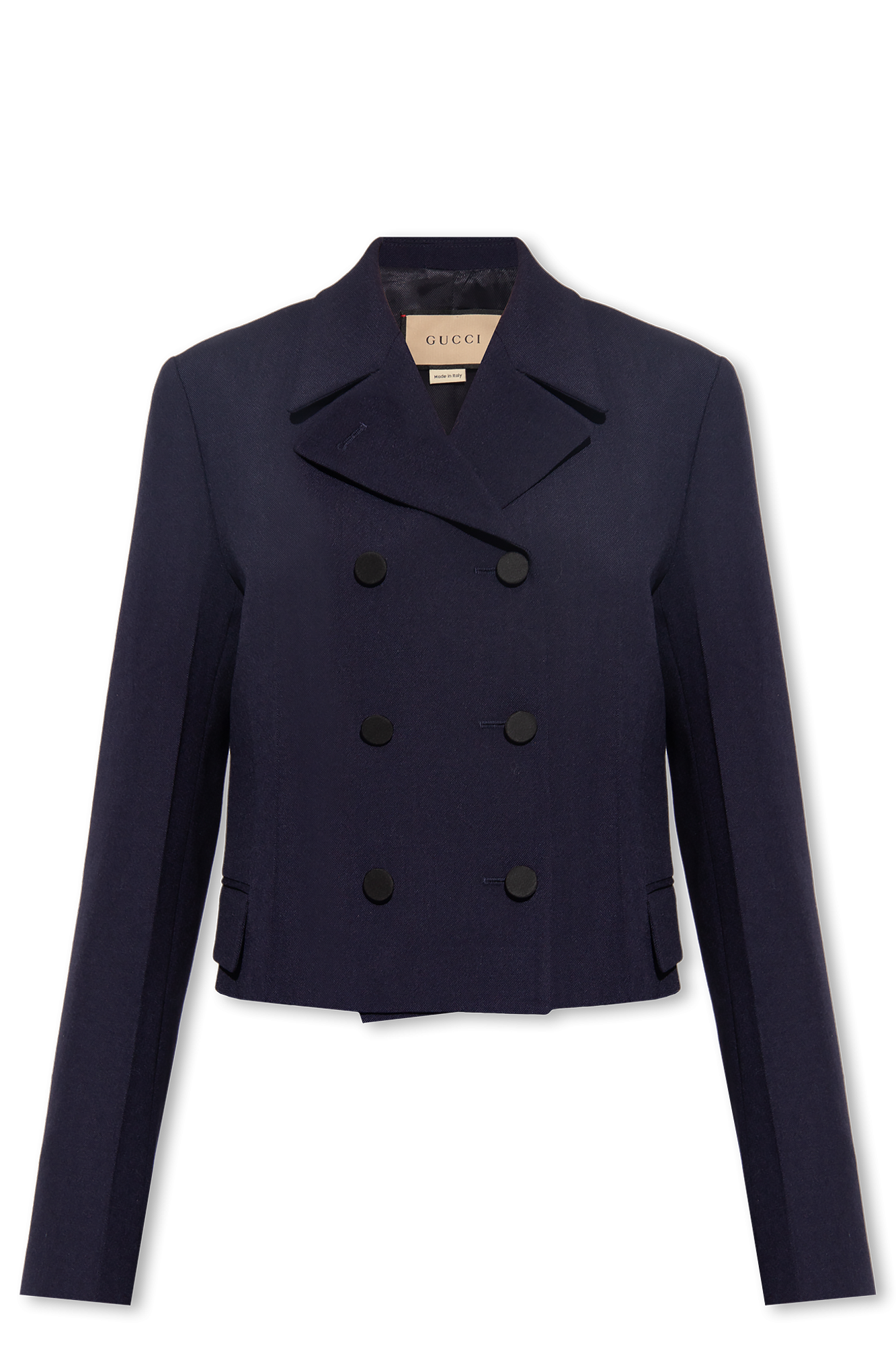 Gucci navy outlet jacket